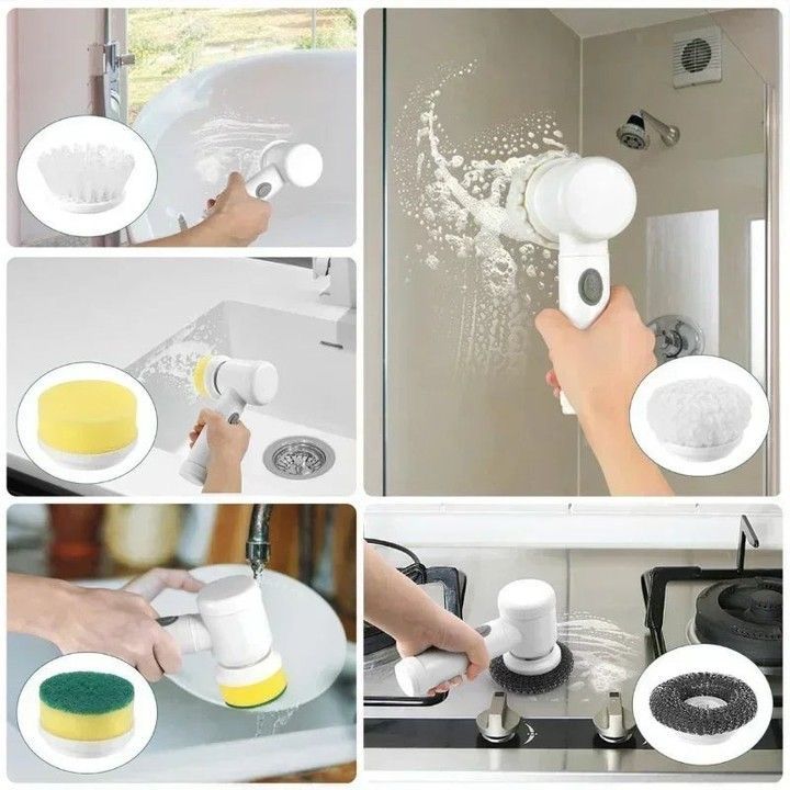 Electric Rotary Cleaning Brush – Multi-Purpose Power Scrubber